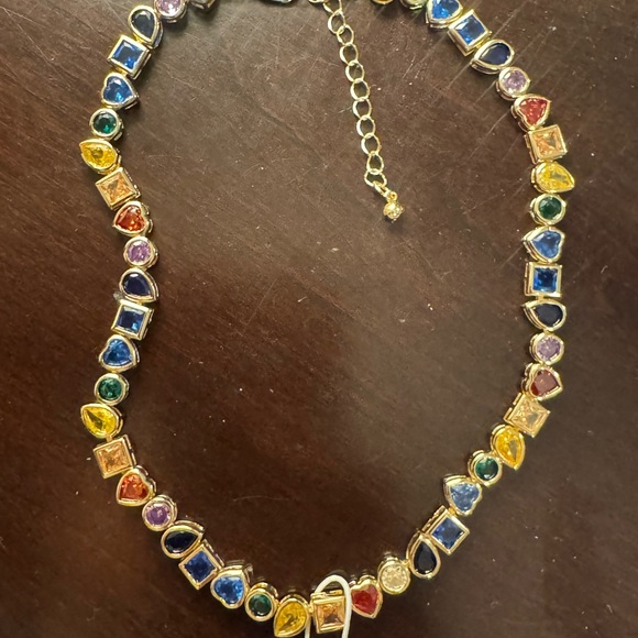 Camila Coelho Multicolor/ Rainbow Gemstone Necklace - Picture 2 of 3